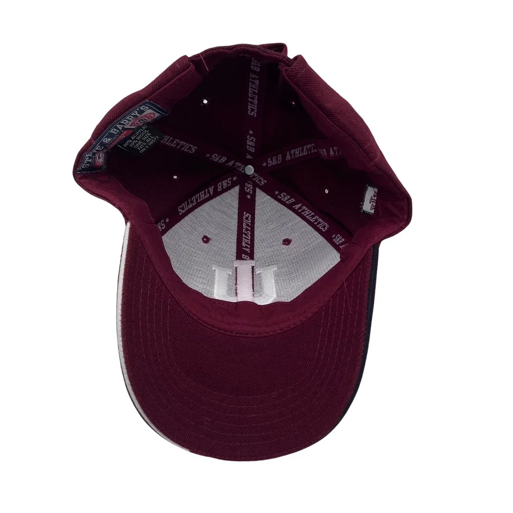 Indiana Hoosiers Baseball Cap Steve & Barrys‎ Maroon White IU Logo OS Fits All